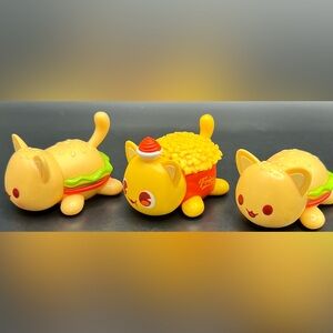 Bonkers-Set if 3,  Cat Figures. One missing tail